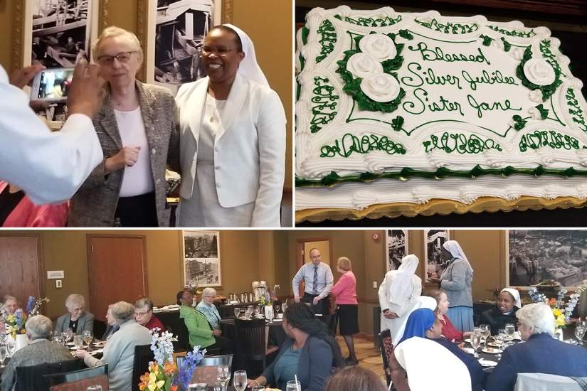 Sr. Jane's surprise Jubilee dinner at the Hilton Downtown Scranton Hotel and Conference Center (May 1, 2019)