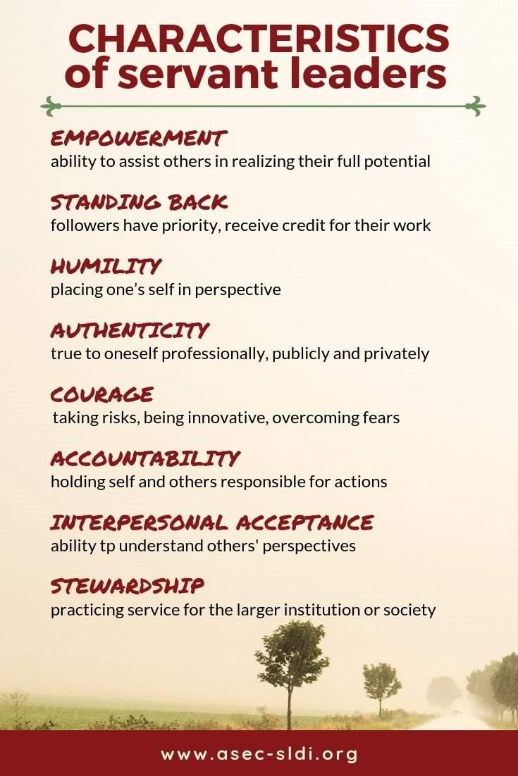 8 Characteristics Of Servant Leaders With Examples And Quotes Asec Sldi News