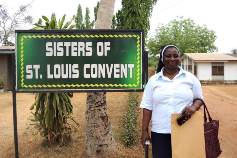 Sr. Mary Frimpong oversees 1,000 medical staff as the director of the diocesan health services. All of the St. Louis Sisters in the diocese work in hospitals or clinics. Photo Credit: Global Sisters Report