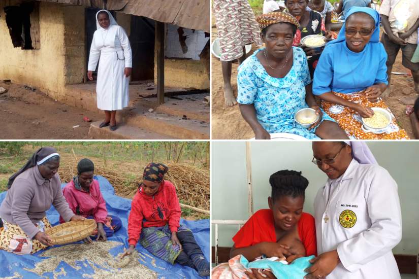 Sisters take a vow of poverty, living a life of labor and moderation. When they are serving others communities in poverty, they are living within that community and experience the same conditions.