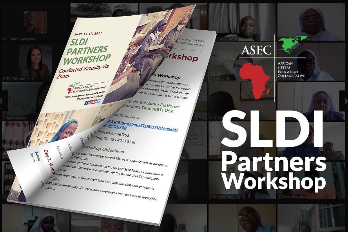The Virtual SLDI Partners Workshop took place from June 15-17, 2021, with attendees logging in from the USA and the 10 African countries ASEC serves.