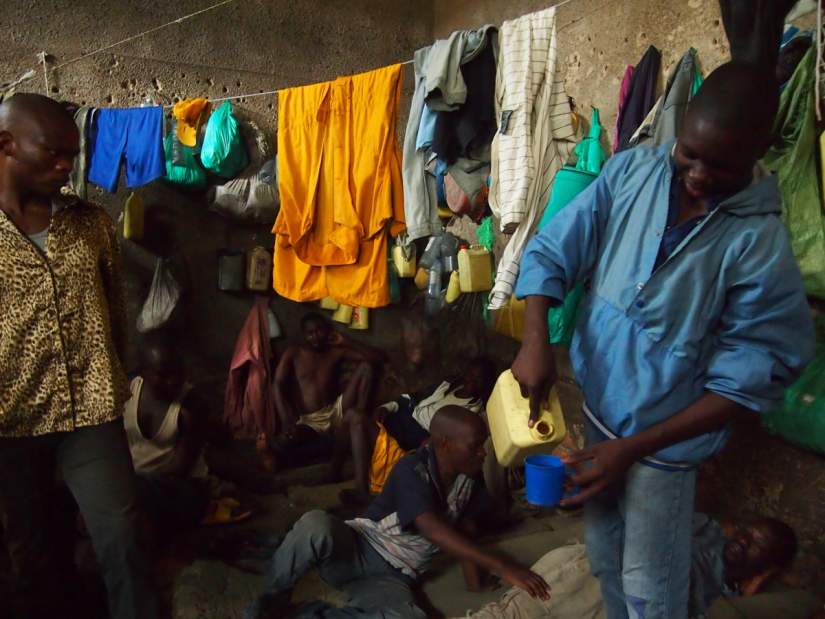 Extreme overcrowding causes unsanitary conditions for inmates in Cameroonian prisons.