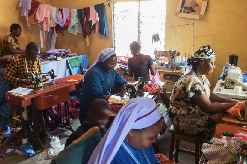 Following her participation in the SLDI program, Sr. Justina established St. Helen’s Sewing Centre to employ the poor.