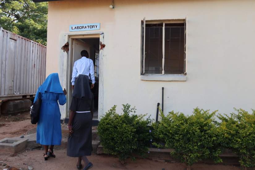 Sisters enter the laboratory at Makunka Mission Rural Health Centre, one of several improvements made possible through strong leadership, strategic planning, and a commitment to serving communities with limited access to care.