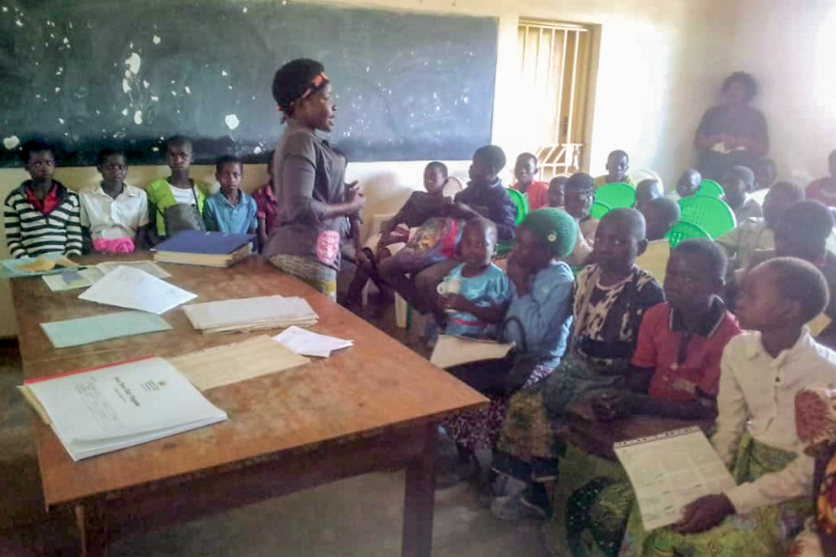 Agnes now volunteers with Sr. Sonia at the Ganya Health Center to help other youth living with an HIV positive diagnosis see that there is life and hope for them.