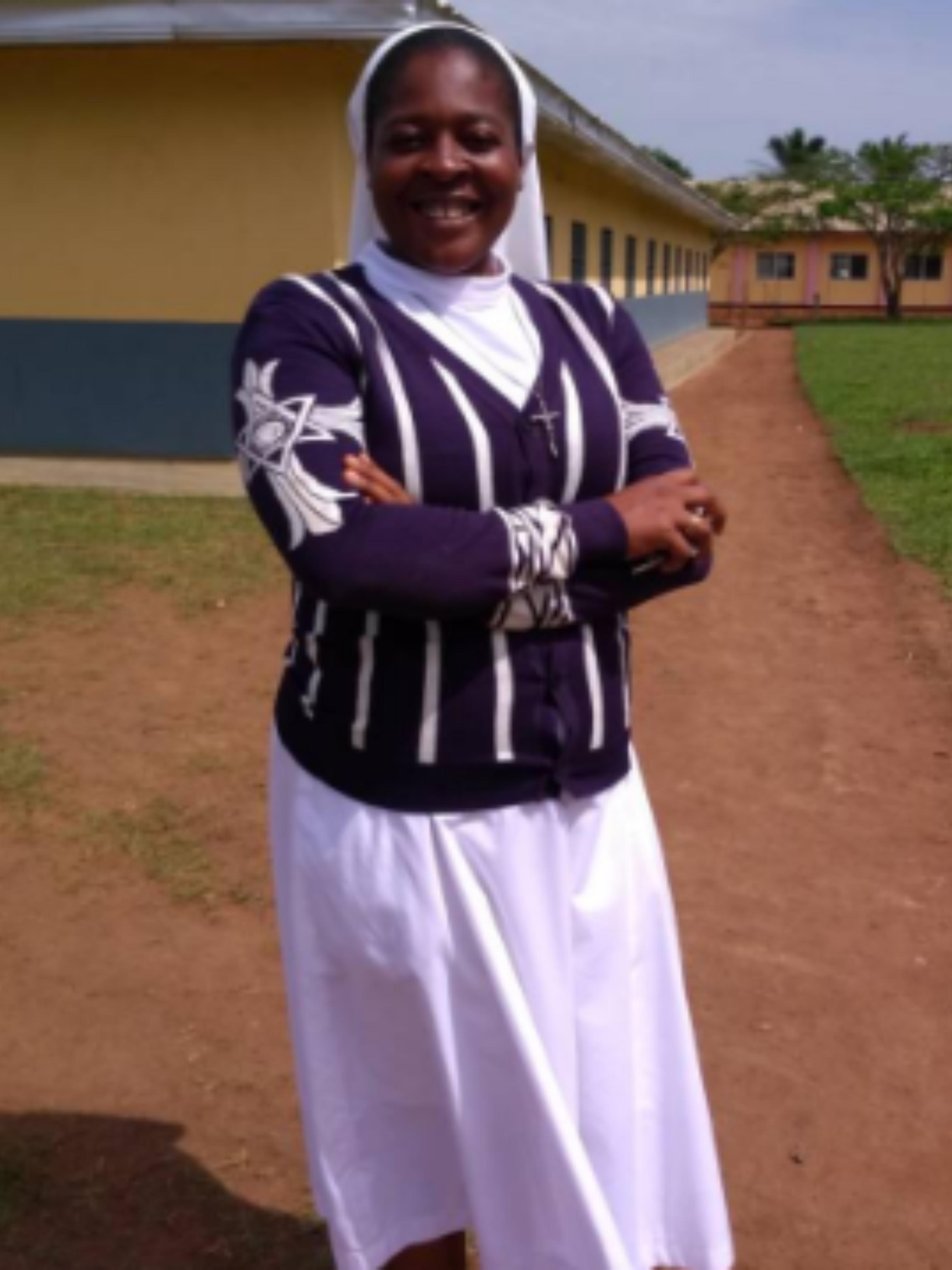 Sr. Caroline Nanyi Acha, SST, ASLA recipient in Cameroon.