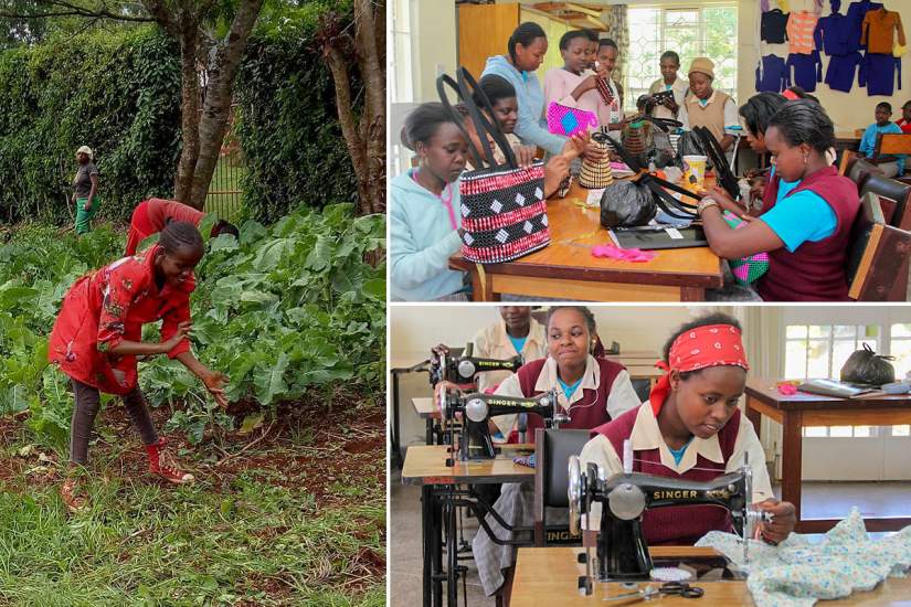 At Cheshire Home, Sr. Anne teaches girls with physical and/or mental disabilities social skills, agriculture skills, meal preparation, sewing and beadwork. The Home also offers counseling and other mental health services to ensure the girls can reach their full potential.