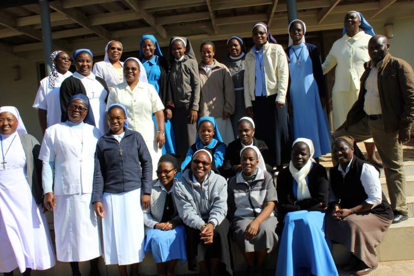 Group photo: Sr. Jane with Zambia SLDI Finance Track I participants (June, 2017).