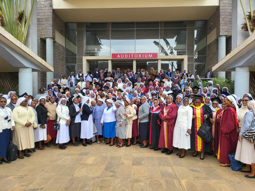 Attendees of the graduation ceremony for Catholic University of Eastern Africa on October 28, 2022.