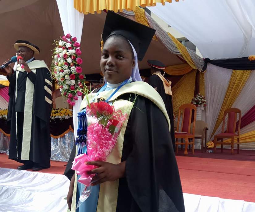 Sr. Magreth Laurenti Amani, FSSB at her graduation.