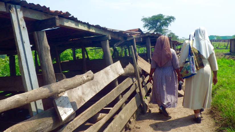 ASEC Sisters tour an organic farm in Uganda