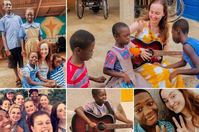 Service Learning participant Kirsten Gillern shares her experience at Padre Pio Rehabilitation Centre, where she donated over 200 instruments for special needs children at the centre.