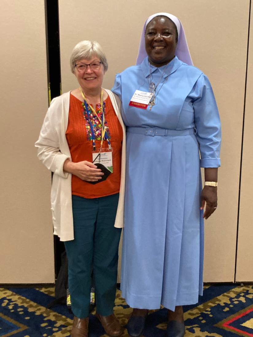 Executive Director Sr. Draru and ASEC Associate Member of the Board of Directors Sr. LaDonna Manternach enjoyed the opportunity to see one another at the LCWR conference.
