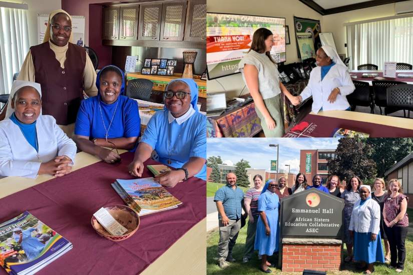 During their visit to ASEC headquarters in Scranton, PA, the African directors met with ASEC staff, shared stories from the field, and connected with members of the Marywood University community. Their work supports the education of sisters who are transforming lives through service.