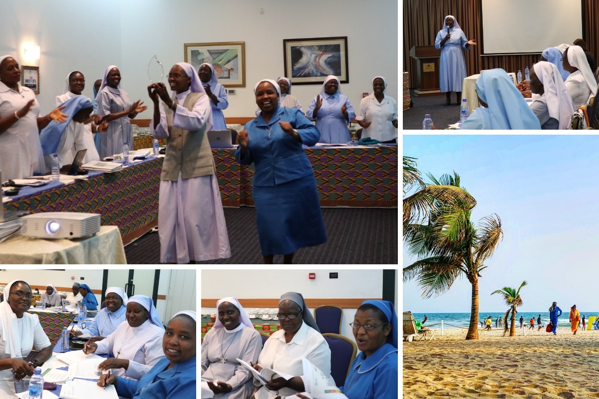 ASEC staff gather together in Ghana to celebrate accomplishments and build stronger collaborative relationships.