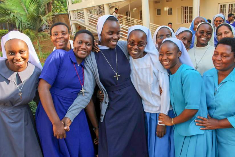 Sr. Faustina (4th from left) with all of her SLDI Finance Track classmates. They support one another and have formed relationships that will last a lifetime.