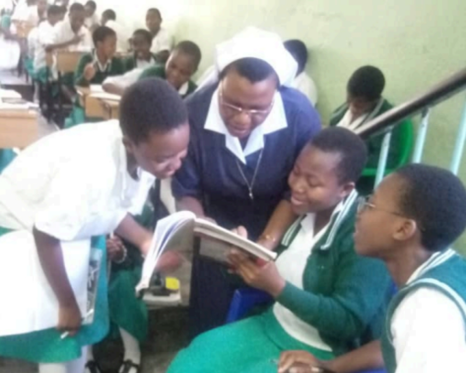 Sr. Agnes Mmanga, SOL, at Stella Maris Girls Secondary School.