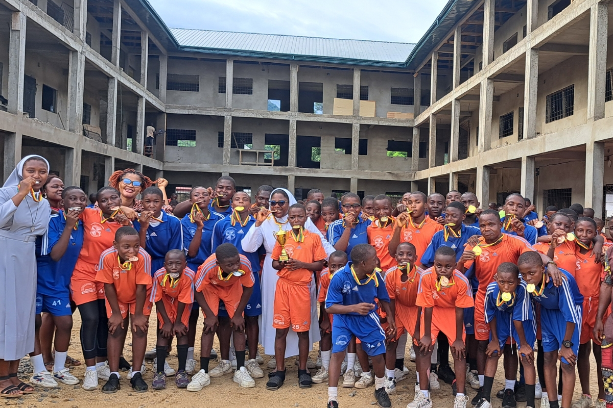 Sr. Vera Bi Kiekiseeh Otia, an alum of SLDI and HESA, leads St. Pius X Comprehensive and Technical College (SPICOTEC) in Bota-Limbe, Cameroon, empowers 250 students annually with the skills to become self-employed and create opportunities in their community.