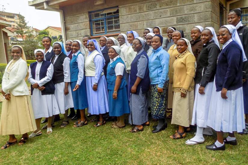 Sisters attending Tangaza University (cohort 4C3BA) pose for a photo during HESA orientation. Sisters who will be studying at Tangaza, Catholic University of Eastern Africa (CUEA) and ChemChemi all attended the onsite orientation in Kenya in September, 2018. Sr. Margaret adds, 