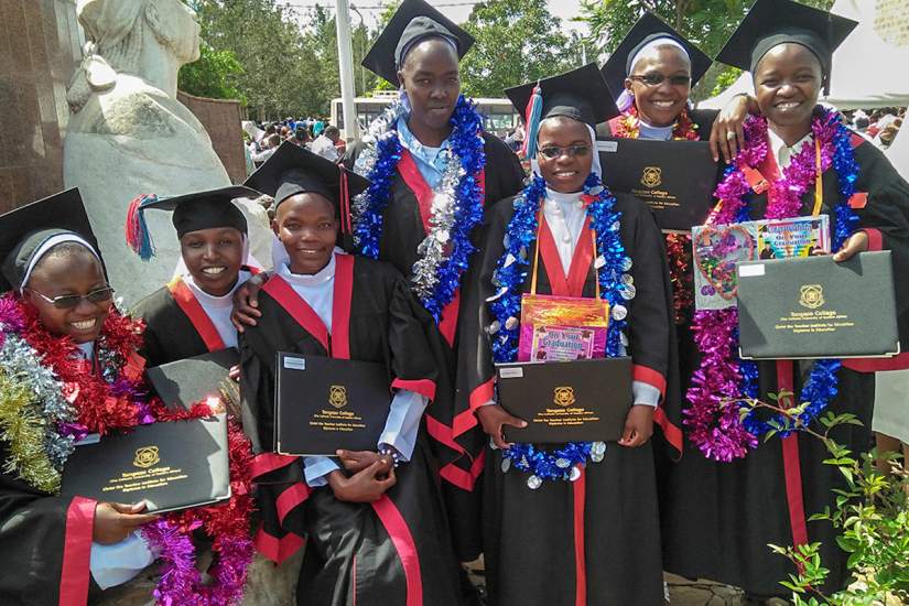HESA students graduate from Tangaza College, Kenya (May, 2018).