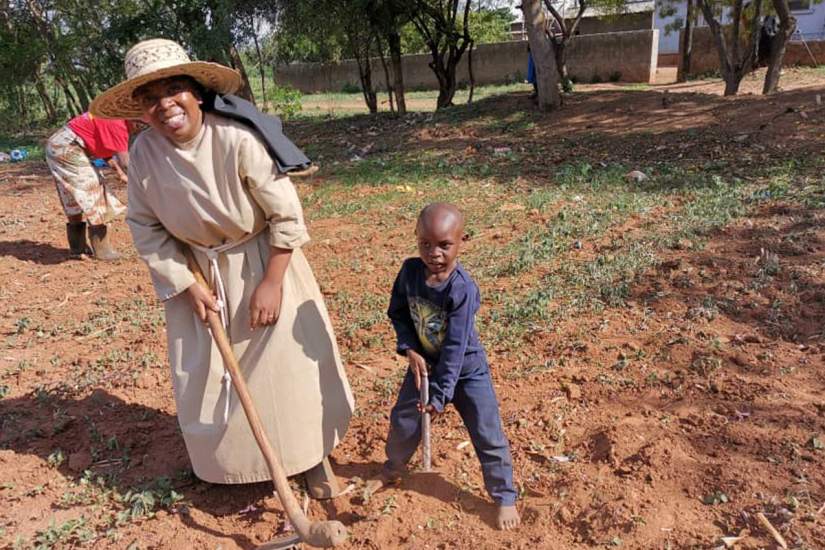 Sr. Prudence Lunsonga, a contemplative Poor Clare nun living in Lusaka, Zambia, received the gift of education through ASEC's SLDI program.