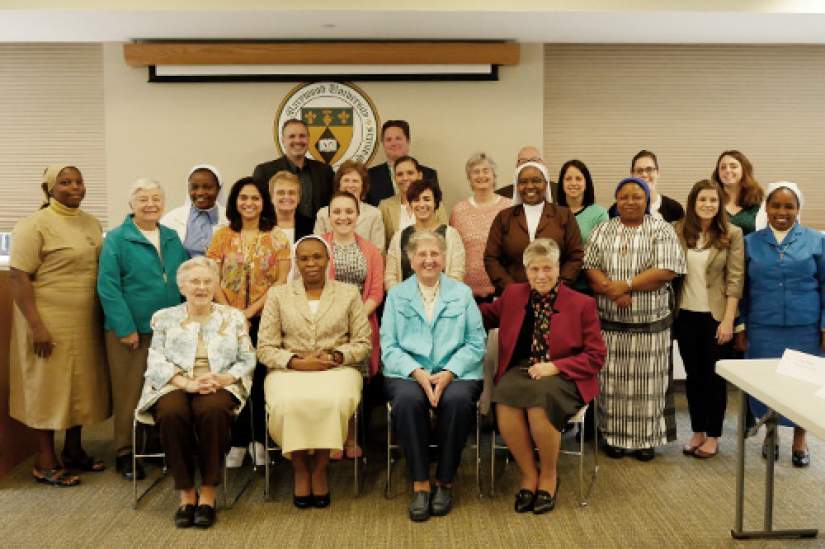 ASEC Advisory Board members pose with ASEC staff after their annual meeting held on April 24, 2017.