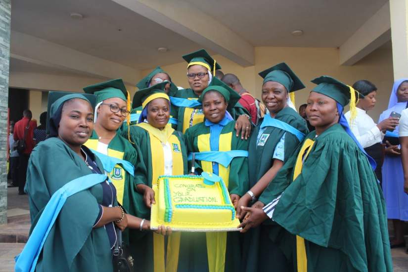 HESA 2020 Veritas University graduates celebrate in Nigeria.
