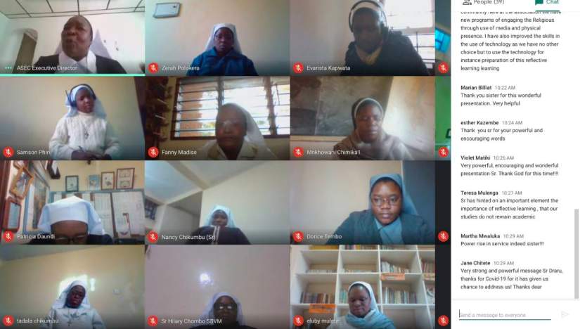 Sisters in Zambia participate in 