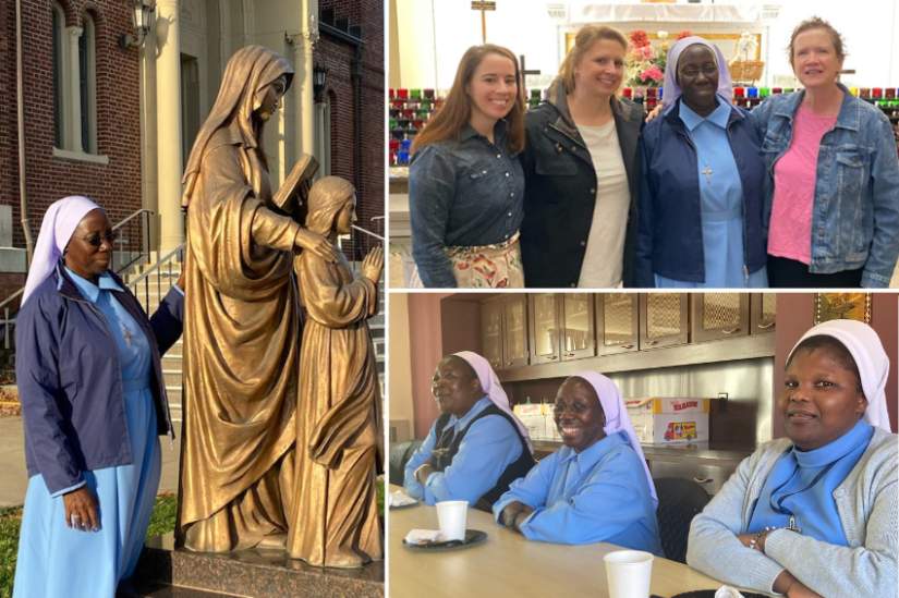 Sr. Lucy enjoyed meeting ASEC staff and visiting the Basilica of the National Shrine of St. Ann while in Scranton, Pa.
