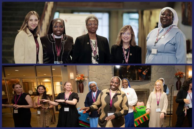 Top to bottom: ASEC Board of Directors and staff host a 25th anniversary dinner at the Apostolic Nunciature in Washington, DC. ASEC staff dance at the 2nd annual “Night of Storytelling” event in Scranton, PA.