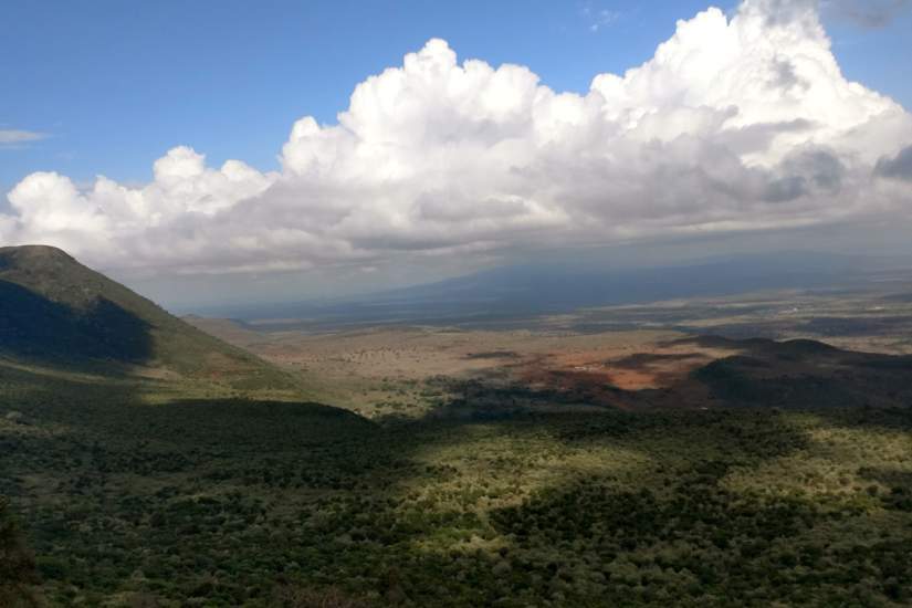 Students experienced many iconic African moments during the Service Learning trip, such as looking out over the Great Rift Valley where some of the earliest human fossils have been found.