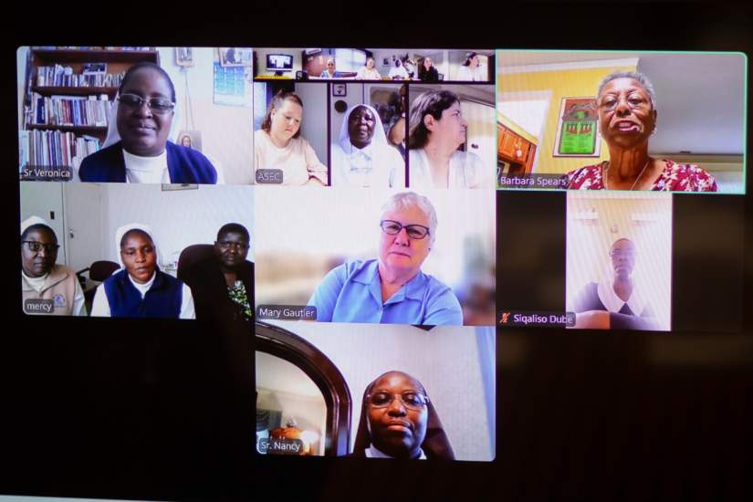 Participants from Zimbabwe, ASEC’s U.S. staff, and ASEC Board members join in a virtual meeting for the historic signing of the Memorandum of Understanding (MoU) between ASEC and the Conference of Major Religious Superiors Zimbabwe (CMRS-ZW).