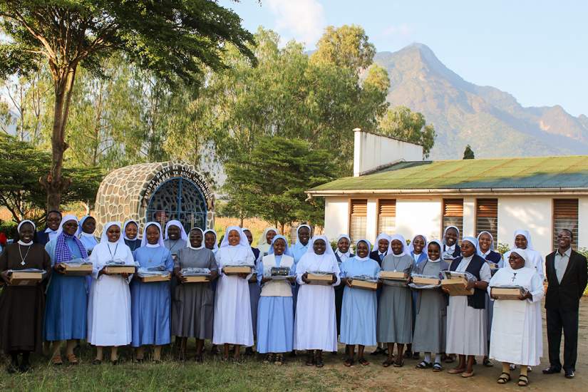 27 Tanzanian sisters in SLDI Administration Track 1 received their laptops during the workshop that took place at Holistic Education Centre in Tanzania from 8th July to 5th August, 2017.