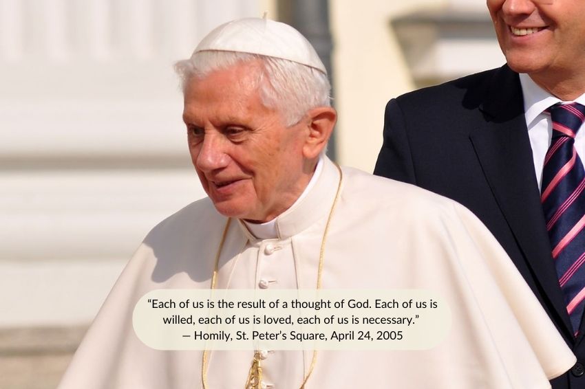 Pope Benedict XVI was elected to the position following the passing of John Paul II in 2005.