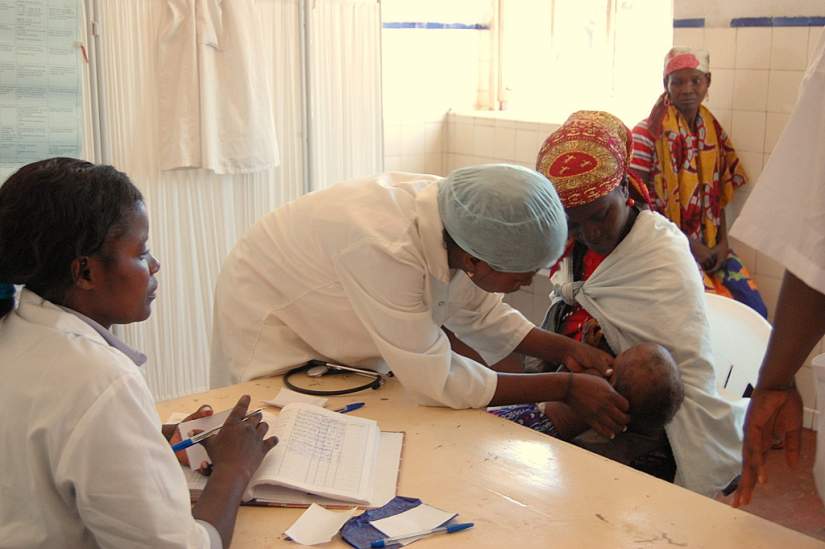 Sr. Florence treated a baby suffering with malaria for 3 months. A healthy child brings hope to the nurse.