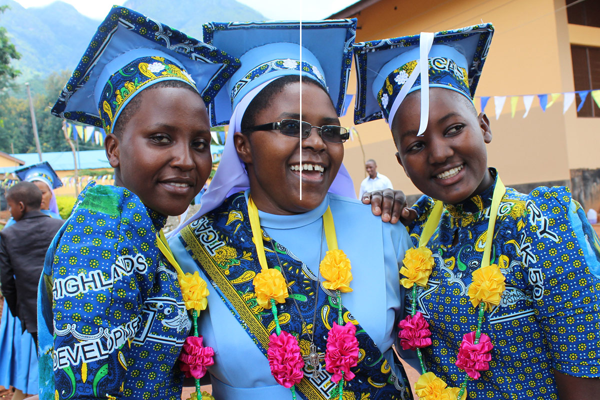 46 students graduated from Bigwa Seminary Secondary
School in Tanzania. 29 of those students were able to graduate
because of the ASEC two year Bigwa scholarship (April, 2018).