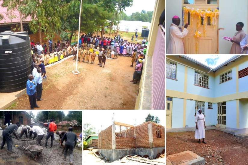 Sr. Josephine's construction projects (kitchen, dining hall and dormitory) at St. Peter Claver Integrated Education Complex.