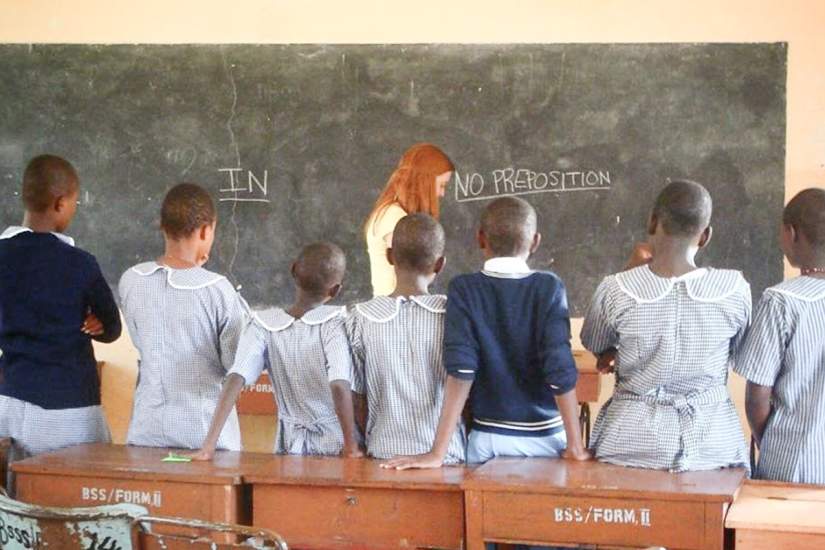 During the 2015 Service Learning Trip, participants tutored English to students at Bigwa Secondary School in Morogoro, Tanzania.