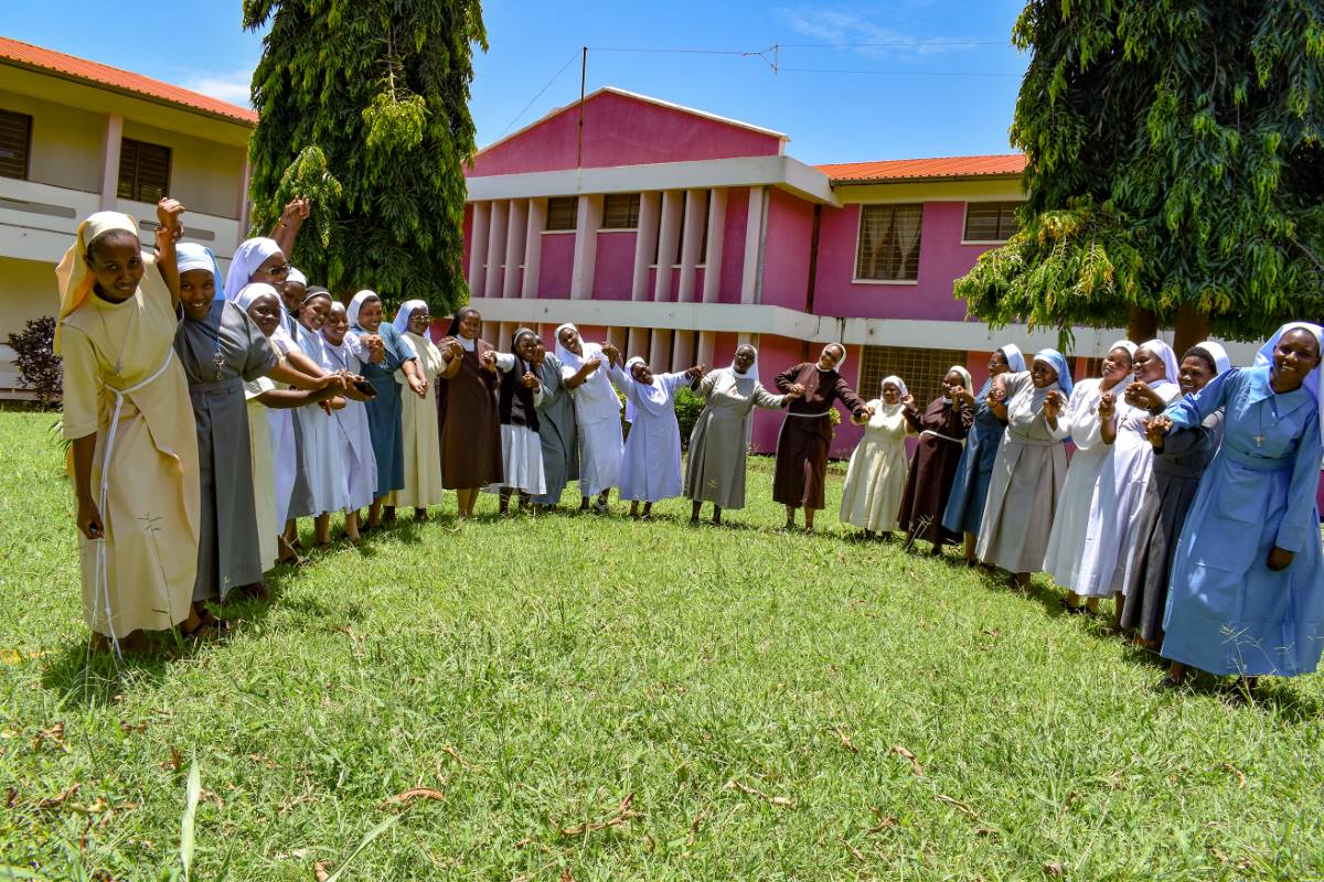 In March 2020, sisters participating in ASEC's Scholarship Program in Tanzania gathered for orientation, thanks to our generous donors who sponsor them.