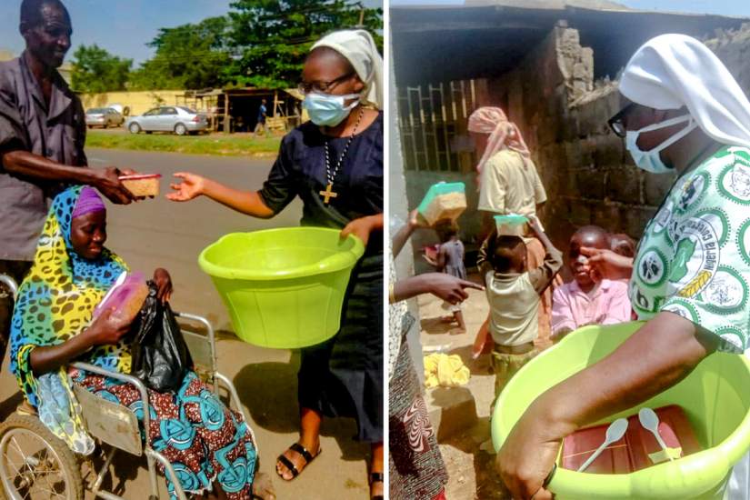 In Nigeria, the Notre Dame sisters and ASEC Program Director, Sr. Veronica Fatoyinbo, share what little resources they have with the poor in their community.