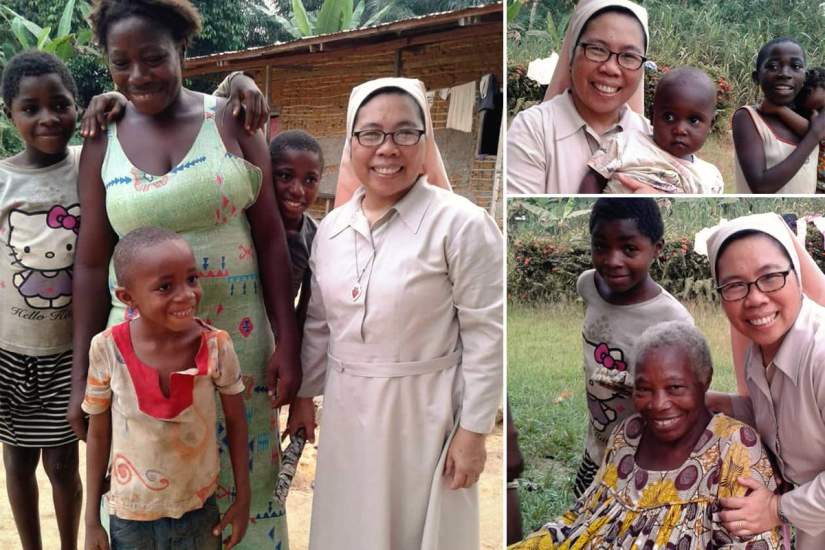 In the thick of socio-political crisis, SLDI alumna Sr. Marivela was able to assist internally displaced persons in Kribi, Cameroon, by distributing food and other urgent necessities.