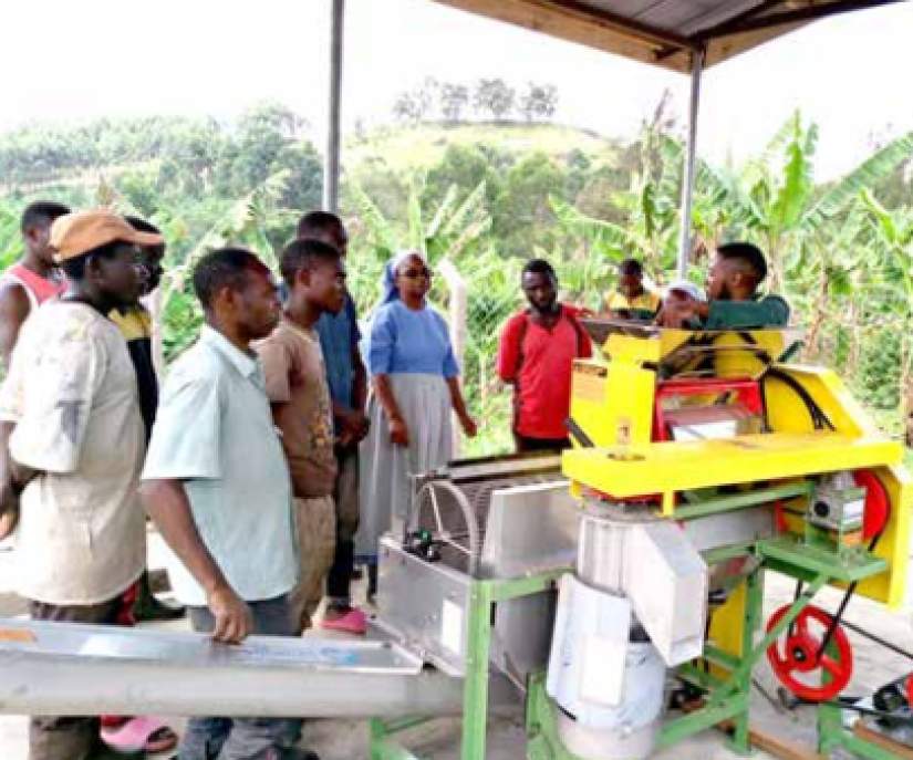 Banyateraza enjoy using their newly donated coffee hauler.