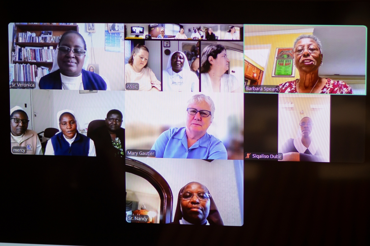 Participants from Zimbabwe, ASEC’s U.S. staff, and ASEC Board members join in a virtual meeting for the historic signing of the Memorandum of Understanding (MoU) between ASEC and the Conference of Major Religious Superiors Zimbabwe (CMRS-ZW).