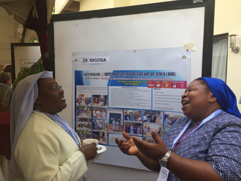 Sr. Florence, Nigeria, Discusses her Poster