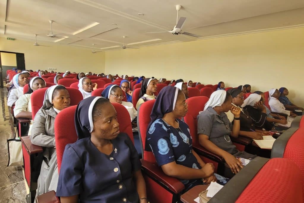 Sisters participate in a Reflective Learning Workshop session in Nigeria