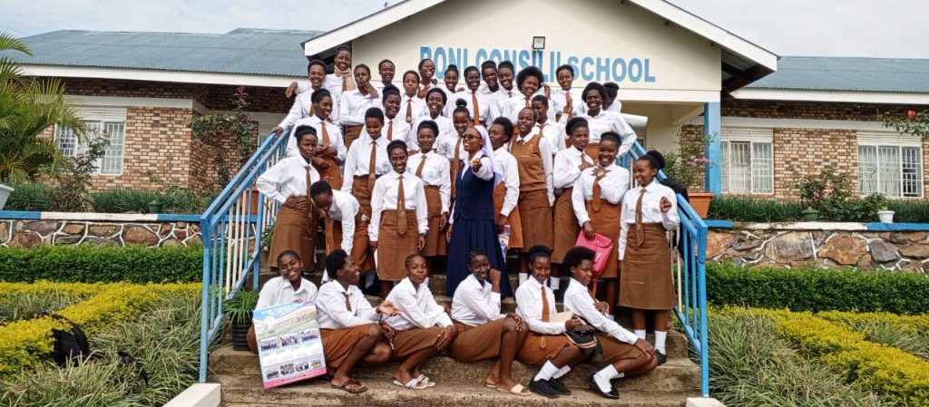 Sr. Gertrude and her students